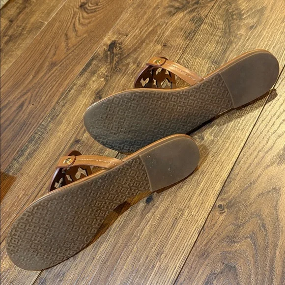 Tory Burch Miller Calf Leather Sandals - Picture 10 of 12